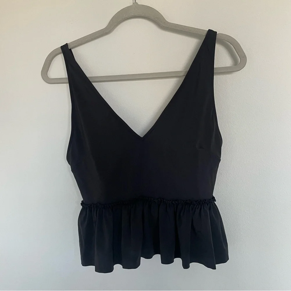 Kortni jeane v neck swim top black medium - Picture 3 of 7